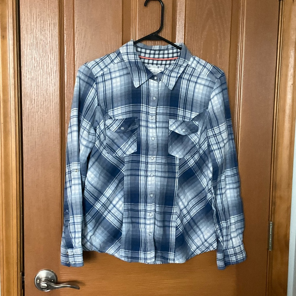 Blue Plaid Shirt